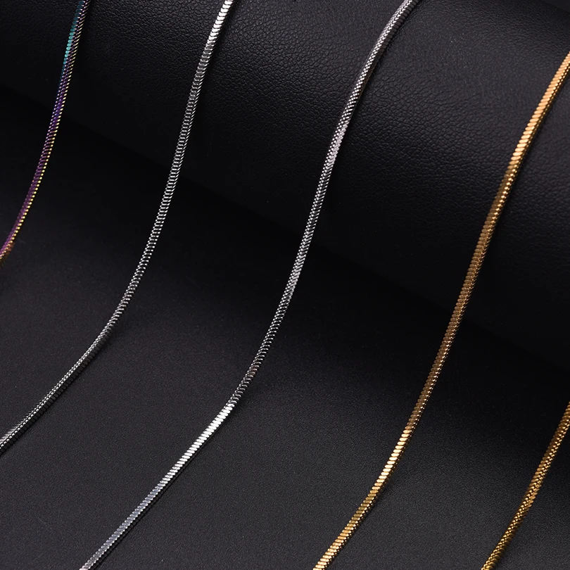 Цепочка из нержавеющей стали для мужчин и женщин короткая модная квадратная цепь