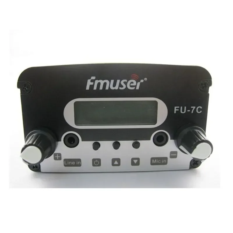 Фото FU-7C 7W 7-ваттный дальнобойный FM-радиопередатчик + круговая поляризованная антенна CP100 + коаксиальный кабель, беспроводной мини-ретранслятор для стадионов №4