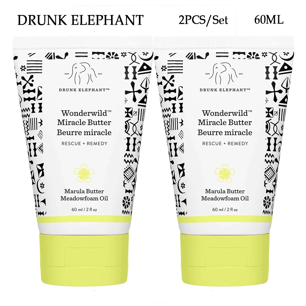 

2PCS 60ML Drunk Elephant Wonderwild Miracle Butter Resurf Serum Virgin Marula Luxury Facial Oil Vegan Anti-Aging Skin Care Face