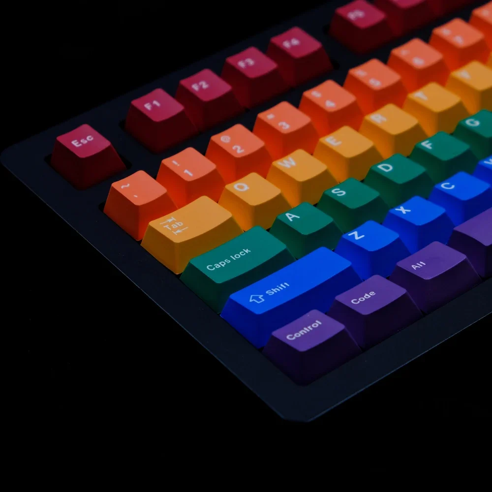 Фото Набор из 129 клавиш GMK Pride, профиль Cherry, PBT, 5-сторонняя сублимационная печать, светонепроницаемые кейкапы для клавиатур 61, 64, 68, 75, 84, 87, 96, 98, 104 №5