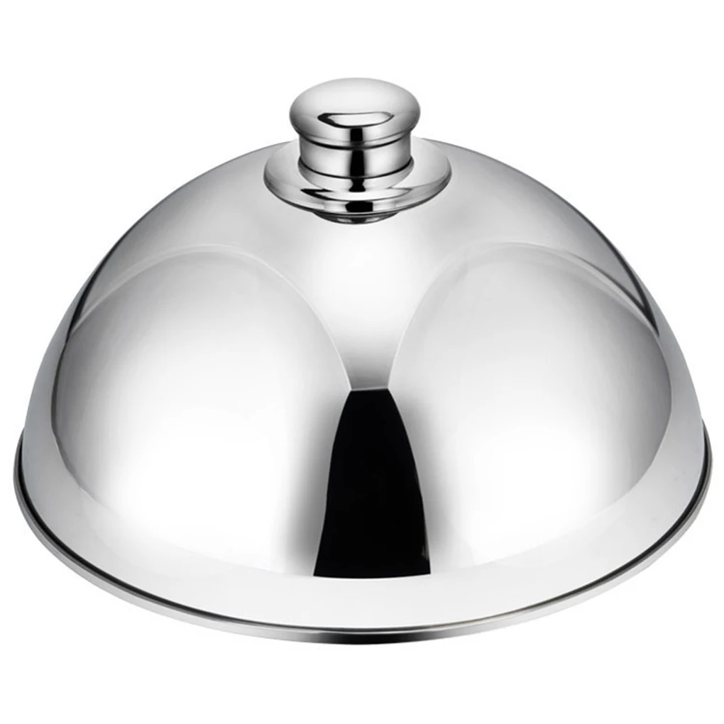 

Stainless Steel Cheese Melting Dome Meal Steaming Steak Cover Restaurants Meal Dish Food Cover