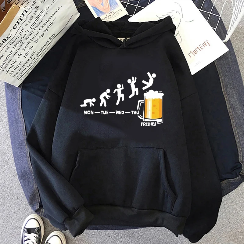 

Week Craft Beer Hoodie Funny Men Women Sportswear Unisex Alcohol Drinking Individuality Hoody Fashion Sweatshirt Outerwear