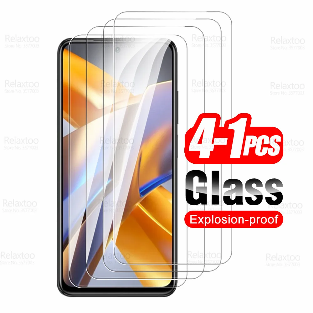 

Закаленное стекло для Xiaomi Poco M5s, защита экрана Little Pocco M5S M 5s M5 5 S PocoM5s 4G 6,43 дюйма, защитная пленка, 1-4 шт.