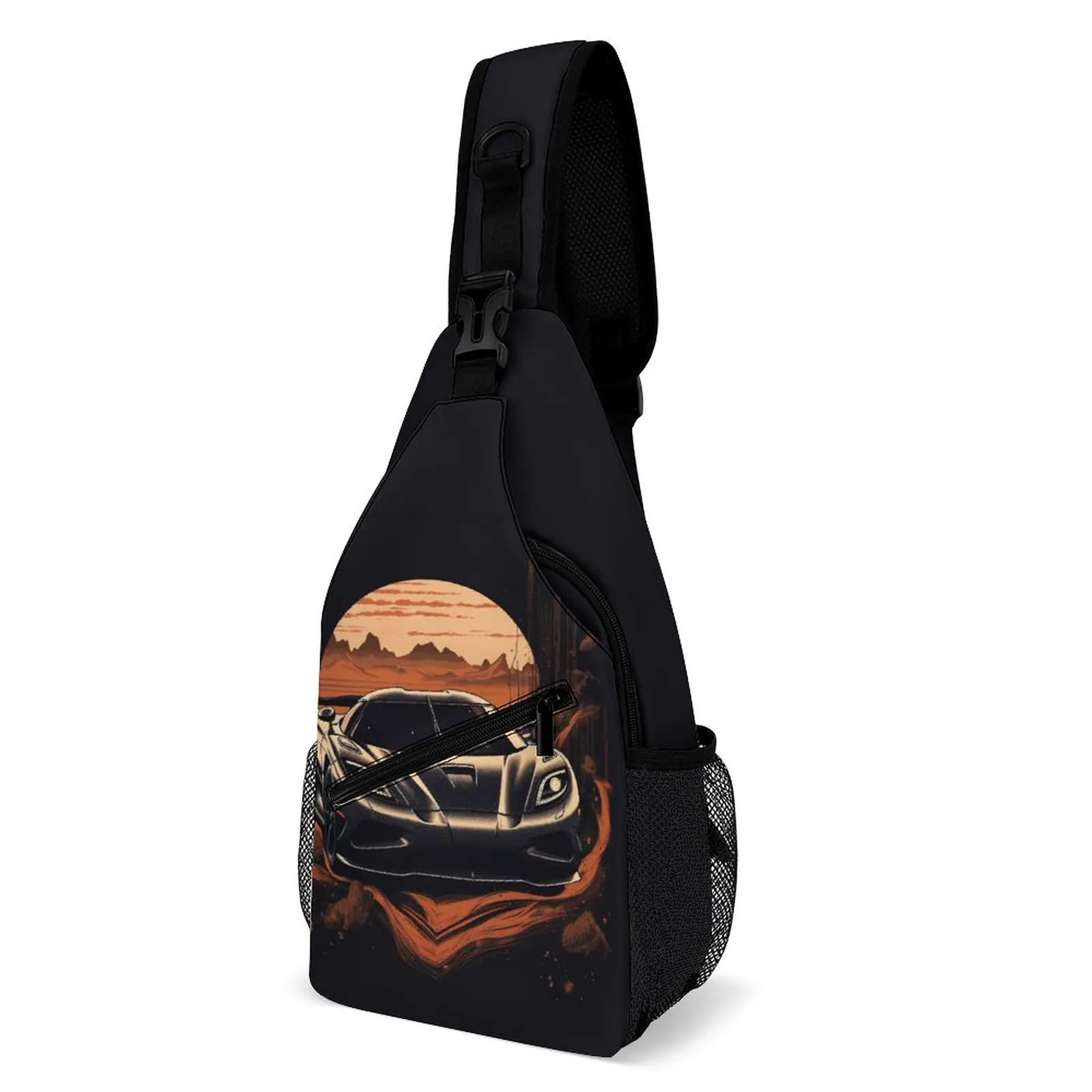 

Ultimate Sports Car Shoulder Bags Road Car Cute Chest Bag Unisex Trekking Motorcycle Sling Bag University Graphic Small Bags