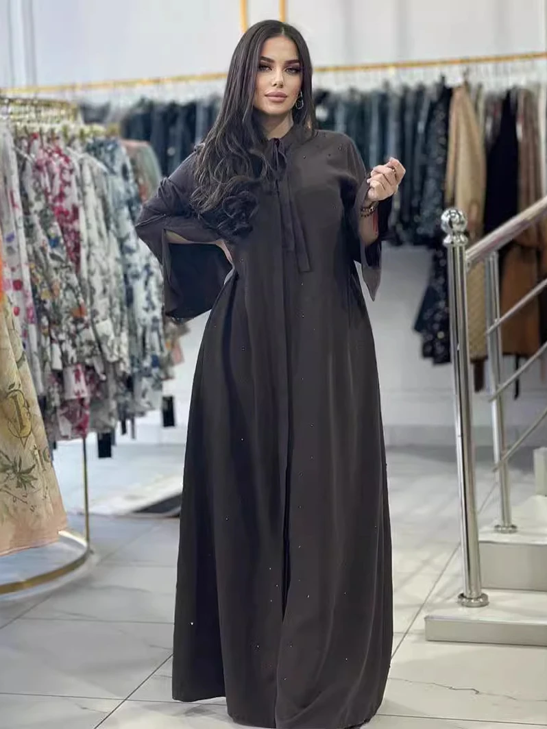 Мусульманский арабский длинный халат абайя для женщин вечерние платья на