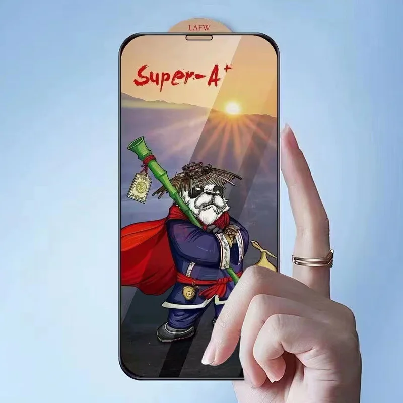 

50pcs Super A+ Armor Tempered Glass For IPHONE 14 13 Pro Max 12 Mini 11 Pro XR XS MAX 6S 7 8 Plus 5S Full Glue Screen Protector