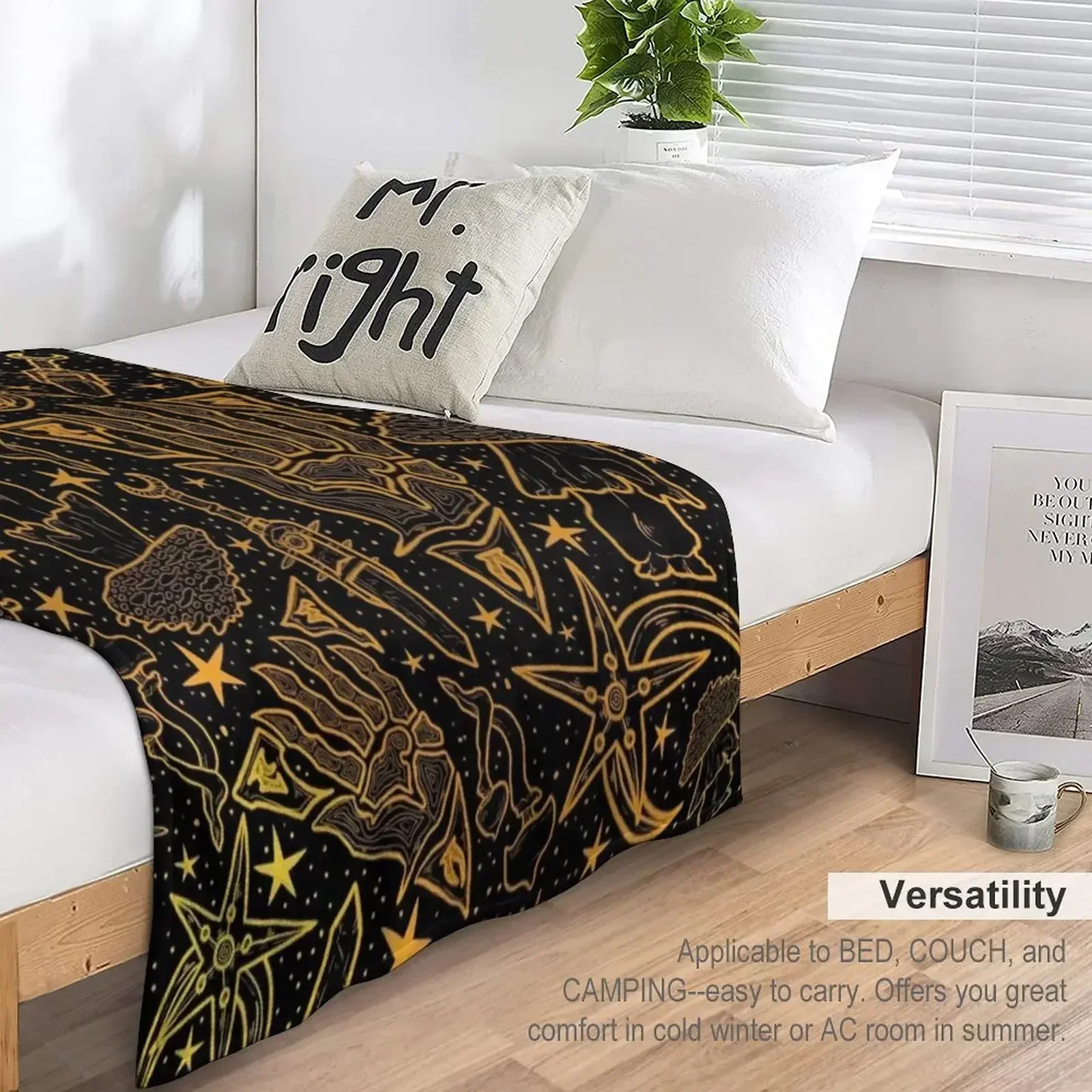 Неварский нетервар | Золотой узор Morrowind Одеяло GOTY Edition Inspired Scrolls Elder Online Fantasy RPG Dunmer