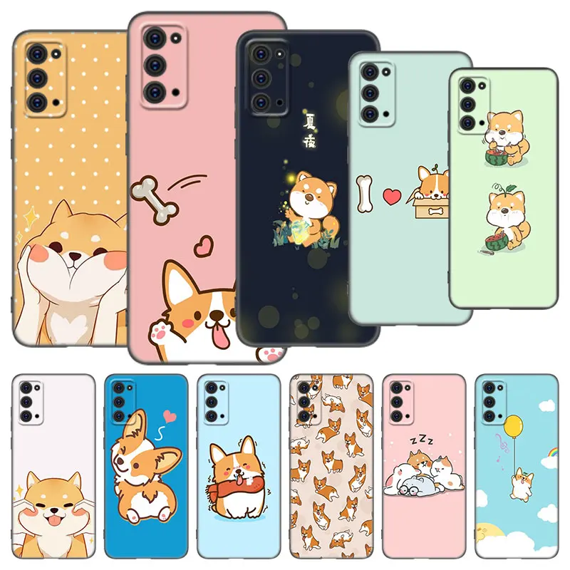 Милый чехол Corgi Dog для Samsung Galaxy M11 M12 M21 M22 M30 M31 S M32 5G M51 M52 Note 10 Lite 20 Ultra J4 J6 Plus J8 2018 -