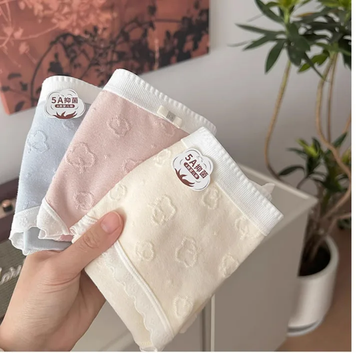 

5A Baby Cotton Girls Cotton Underwear Women Cotton Antibacterial Crotch Women Mid-waist Girls Japanese