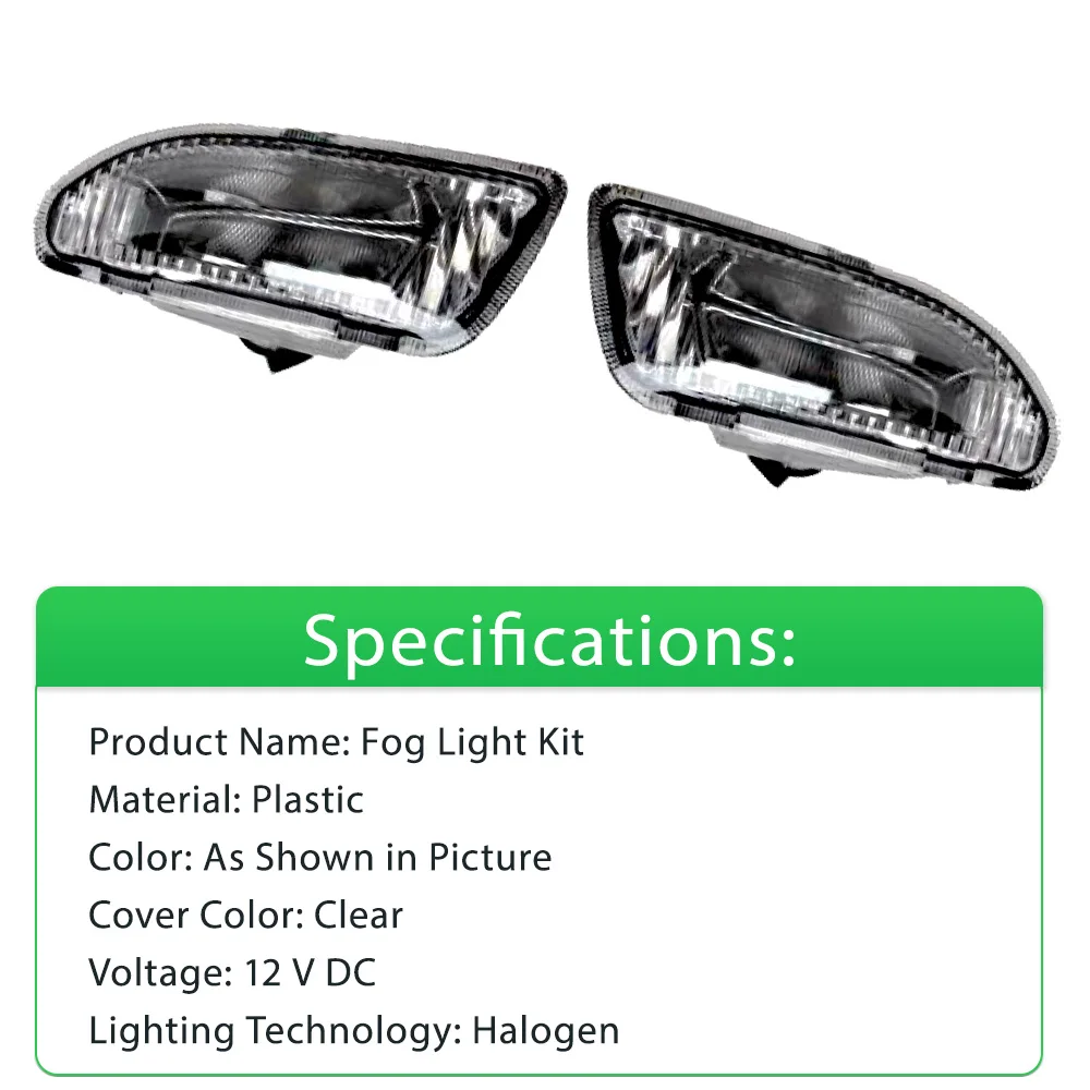 Для Toyota Hilux Ute D4D Tiger Mk5 4WD 2001-2005 с жгутом проводов, аксессуары, противотуманная фара, комплект противотуманных фар (art.: 3920d2ededde4) - 3920d2ededde4