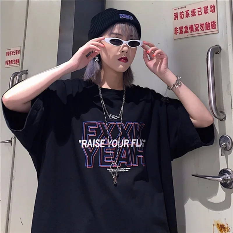 

Letter Print Woman T-Shirt Fashion 2022 Summer Hot Sale New Women Tops Harajuku BF High Quality Tee Shirt Women