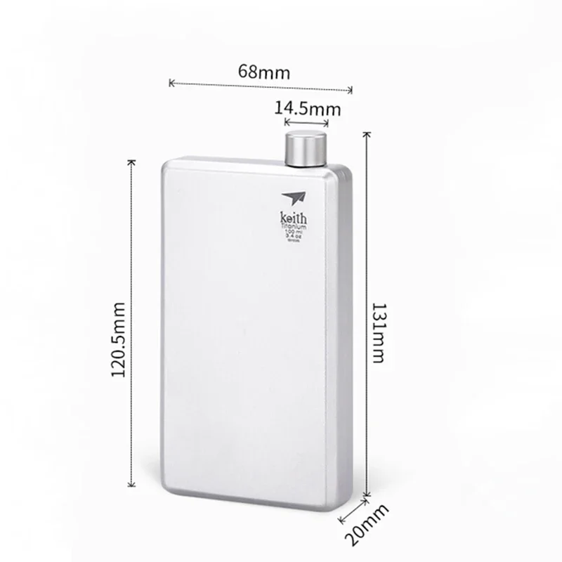 Keith Ti9306 Титановая фляга 120 мл