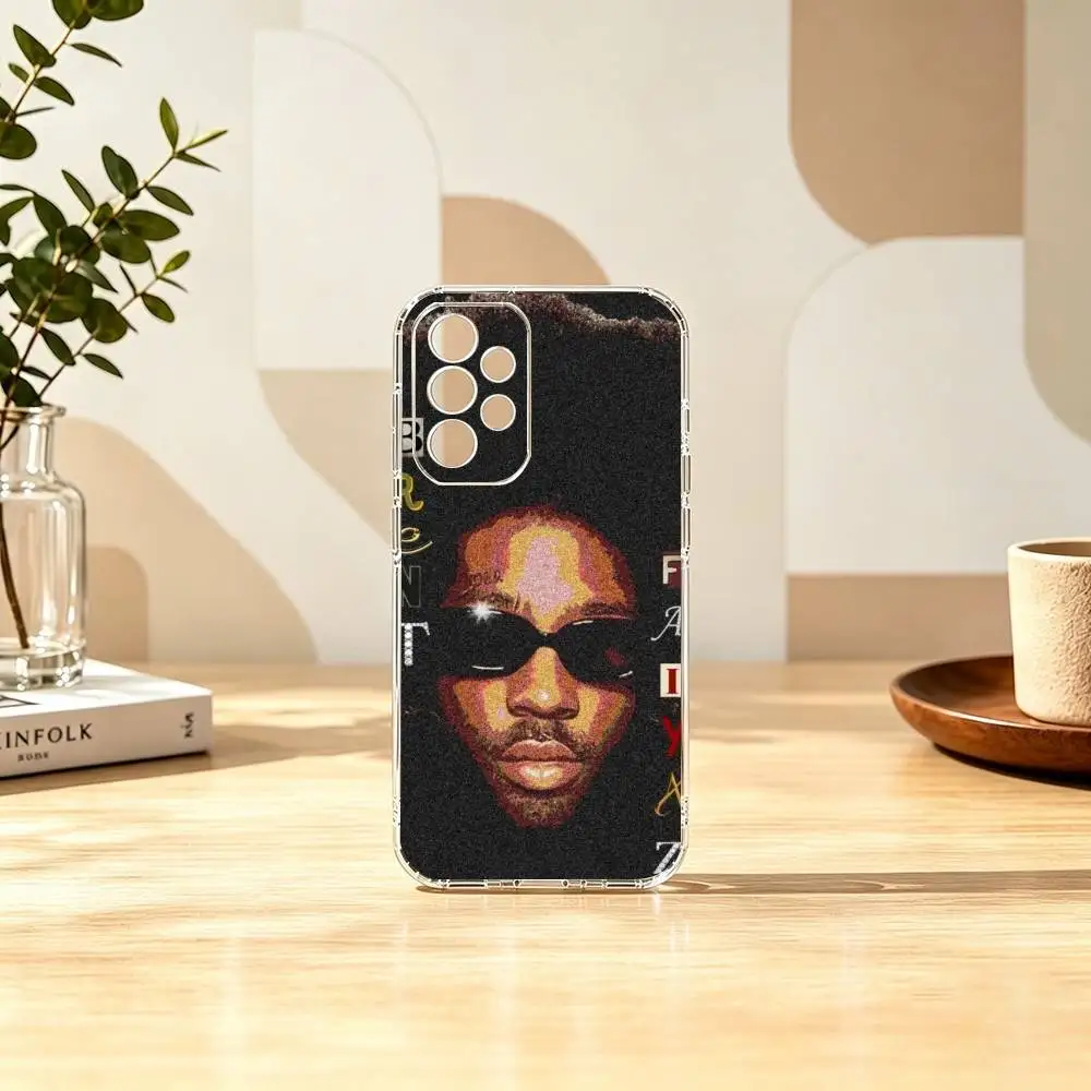 Фото Чехол для телефона Singer B-Brent Faiyaz, прозрачный, силиконовый, мягкий, для Samsung S25, S24, S21, S22, S23, S30, Ultra, S20, Plus, FE №3