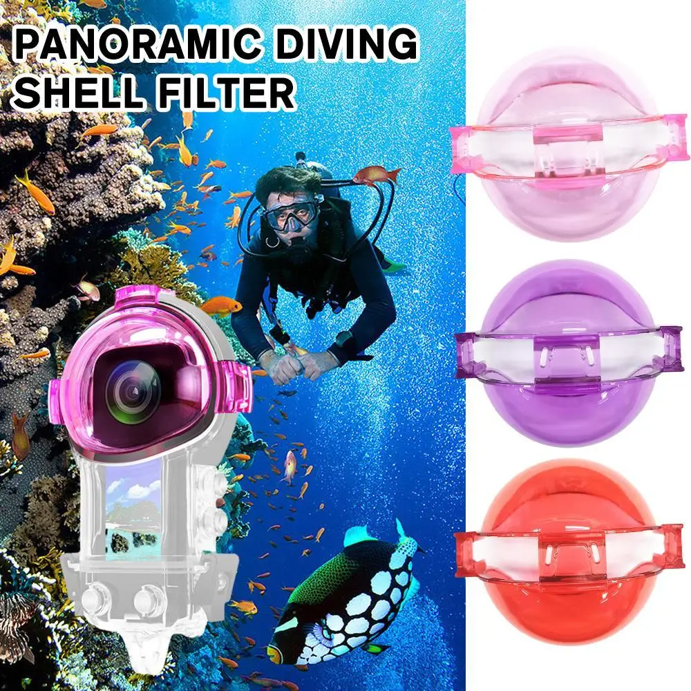 

Camera Diving Shell Filters Waterproof Housing Cover Water Resistant Diving Filters Camera Accessories For Insta360 X3