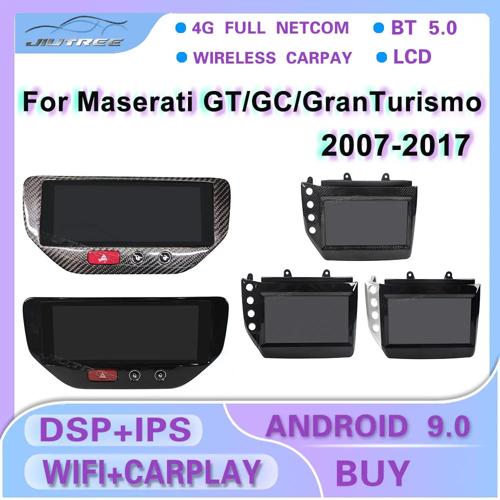 Android 9 LCD Touch Air Conditioner Display For Maserati GT GC GranTurismo 2007-2017 Car Radio Multimedia Player Stereo GPS Navi