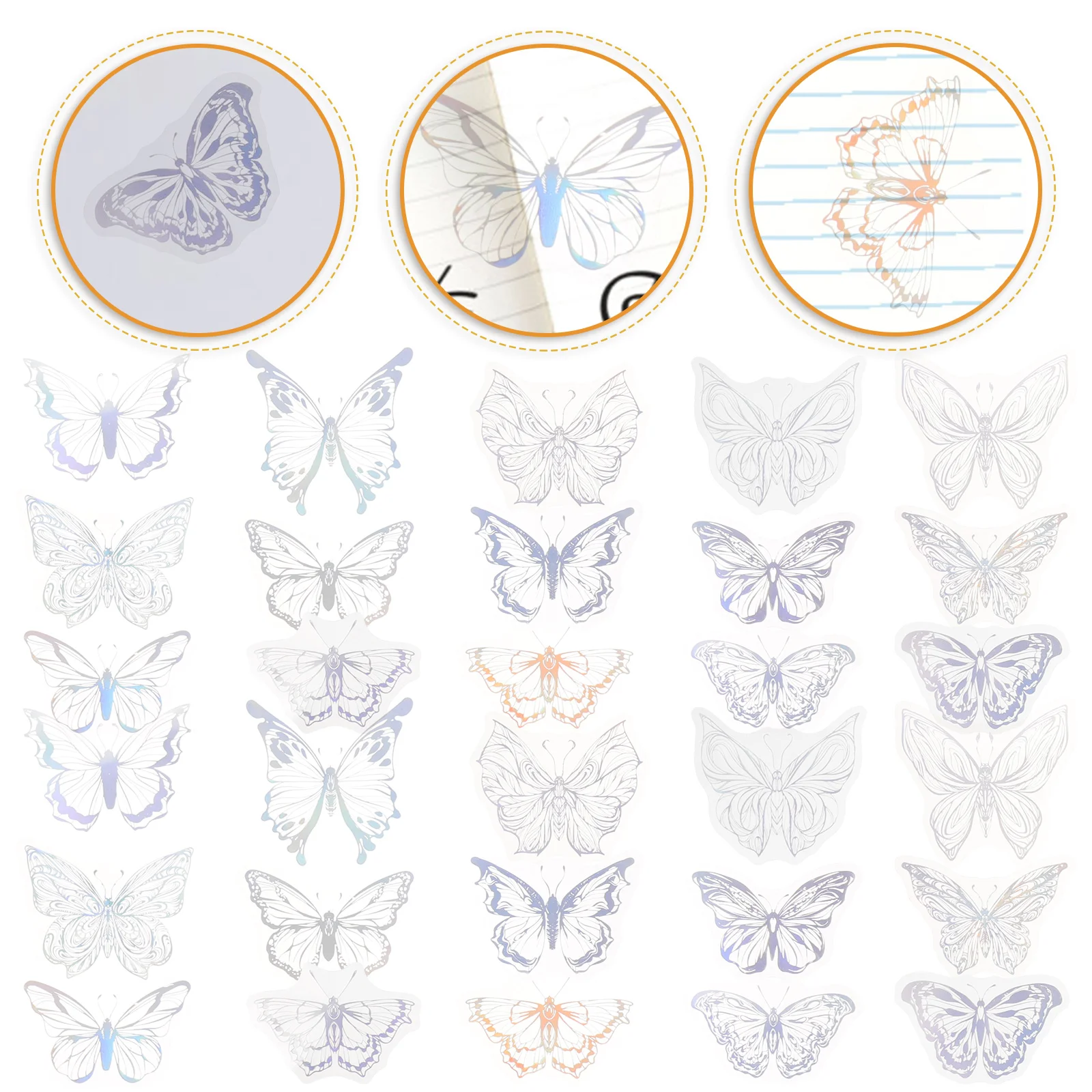 

Stickers Sticker Washi Scrapbooking Laptop Scrapbook Aesthetic Butterflies Album Rustic Journaling Gift Masking Japanese Sealing