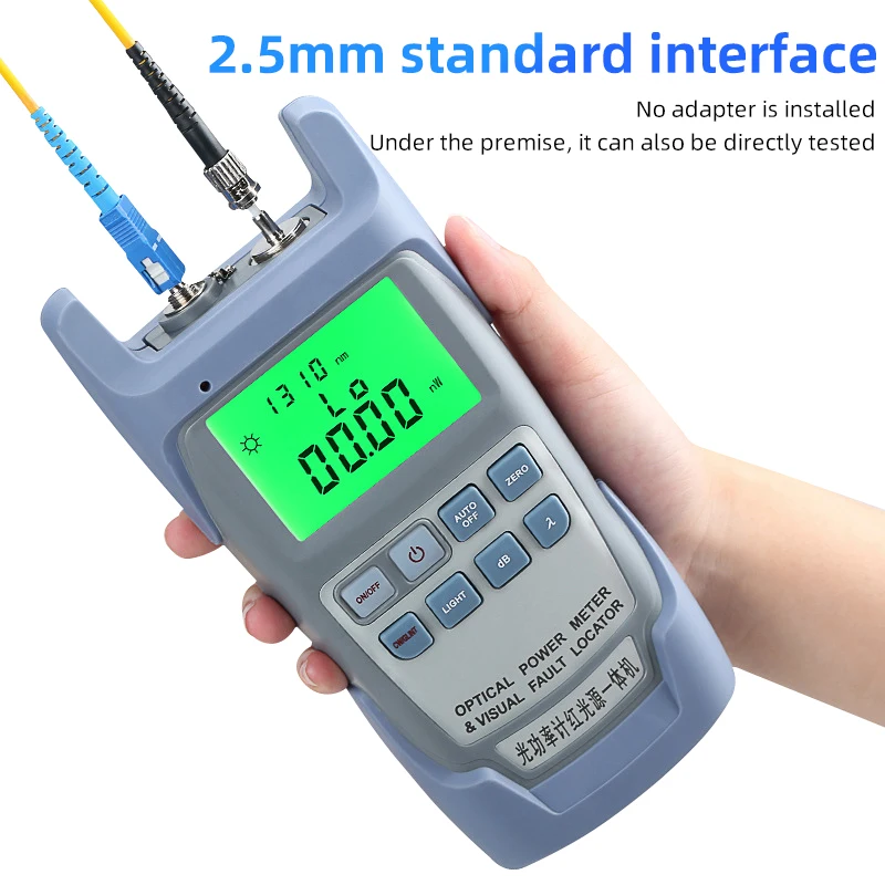 Burboro Handheld Fiber Optical PON Power Meter FTTX Visual Fault Locator Network Cable Test optical fiber tester 10mw 30mw VFL