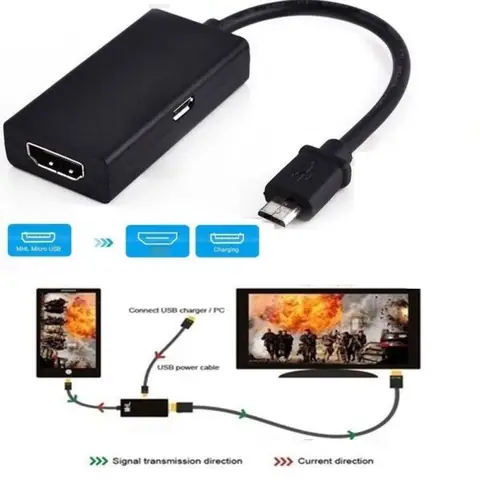 Micro USB 2.0 MHL к HDMI-совместимый адаптер кабель