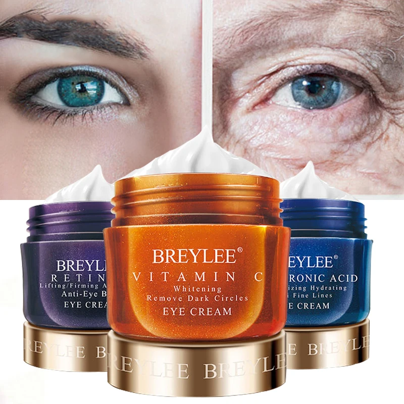 

Eye Cream Hyaluronic Moisturizing Retinol Anti Wrinkle Vitamin C Whitening Removal Fine Lines Lighten Dark Circles Eye Skin Care