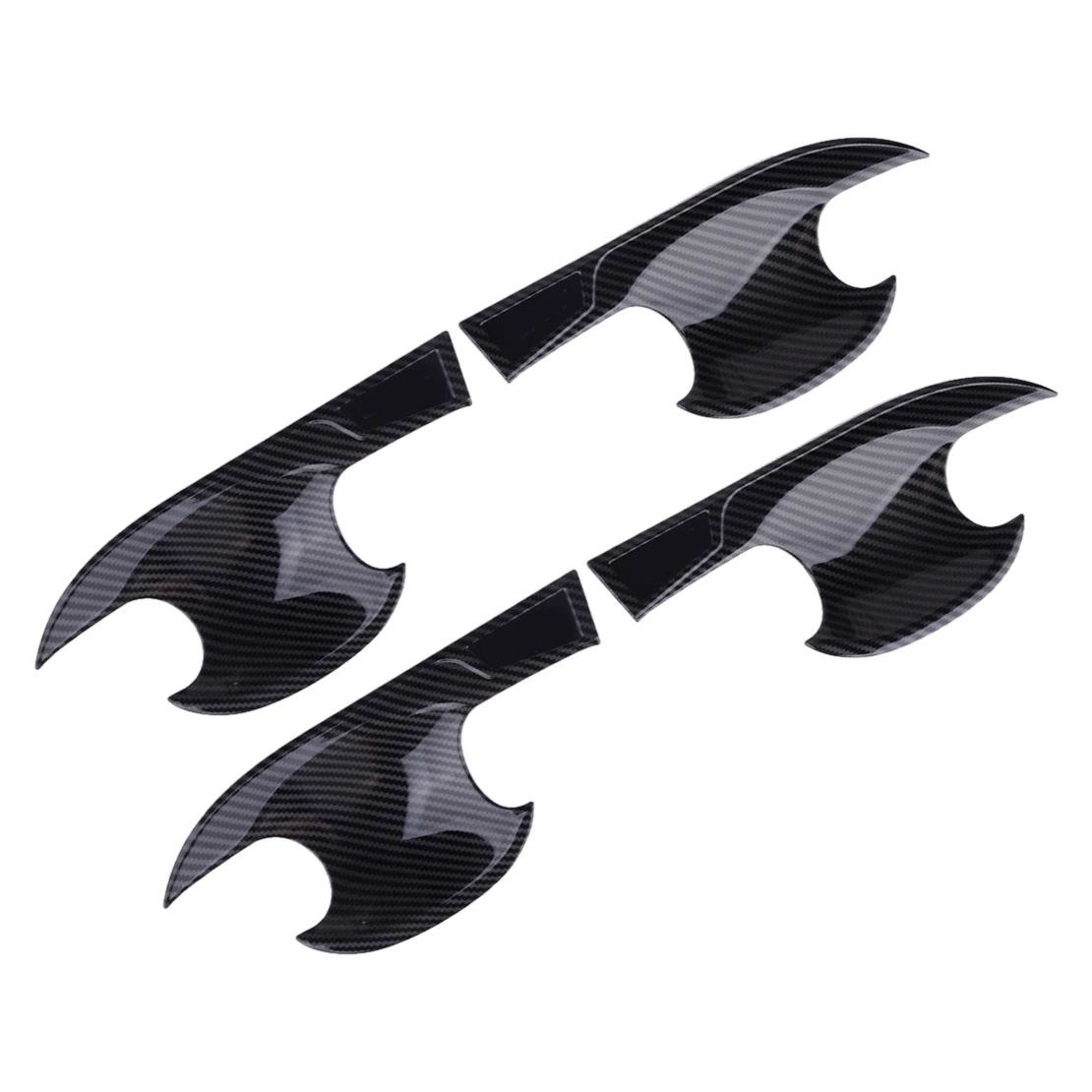 1 комплект черная крышка для автомобильной дверной ручки и чаши из углеродного