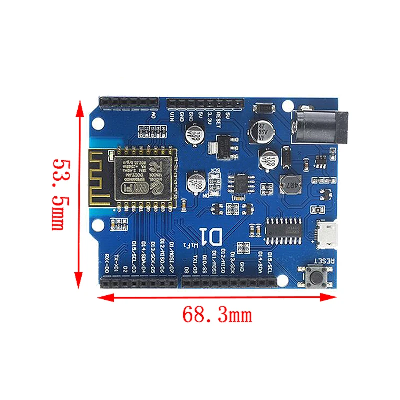 Официальная коробка UNO R3 ATMEGA16U2 / + чип CH340G Wi-Fi MEGA328P для Arduino макетная плата WeMos ESP8266 1