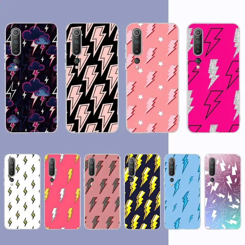 

Cartoon Cute lightning Phone Case for Samsung S21 A10 for Redmi Note 7 9 for Huawei P30Pro Honor 8X 10i Cover