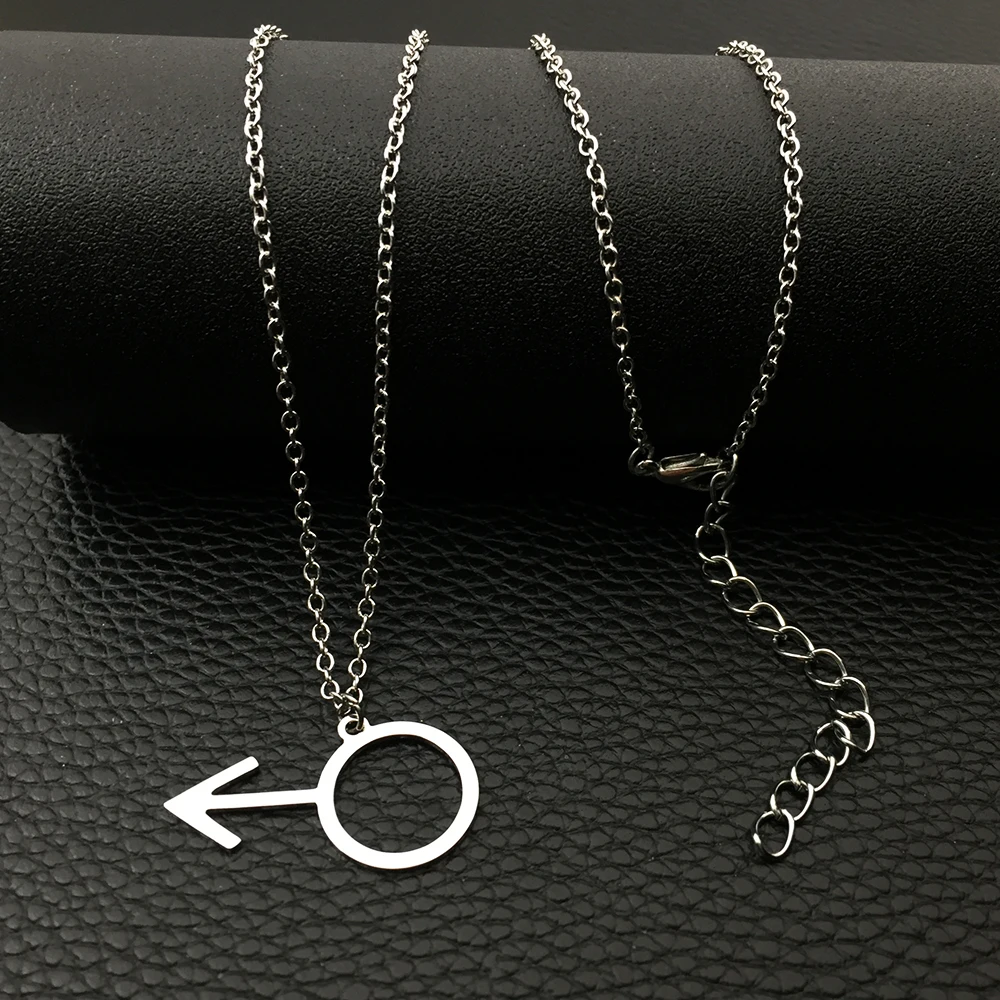 Mars Symbol Pendant Necklace Personality Long Necklaces Jewelry Best Christmas Gift for Men Factory Price YP3933 | Украшения и