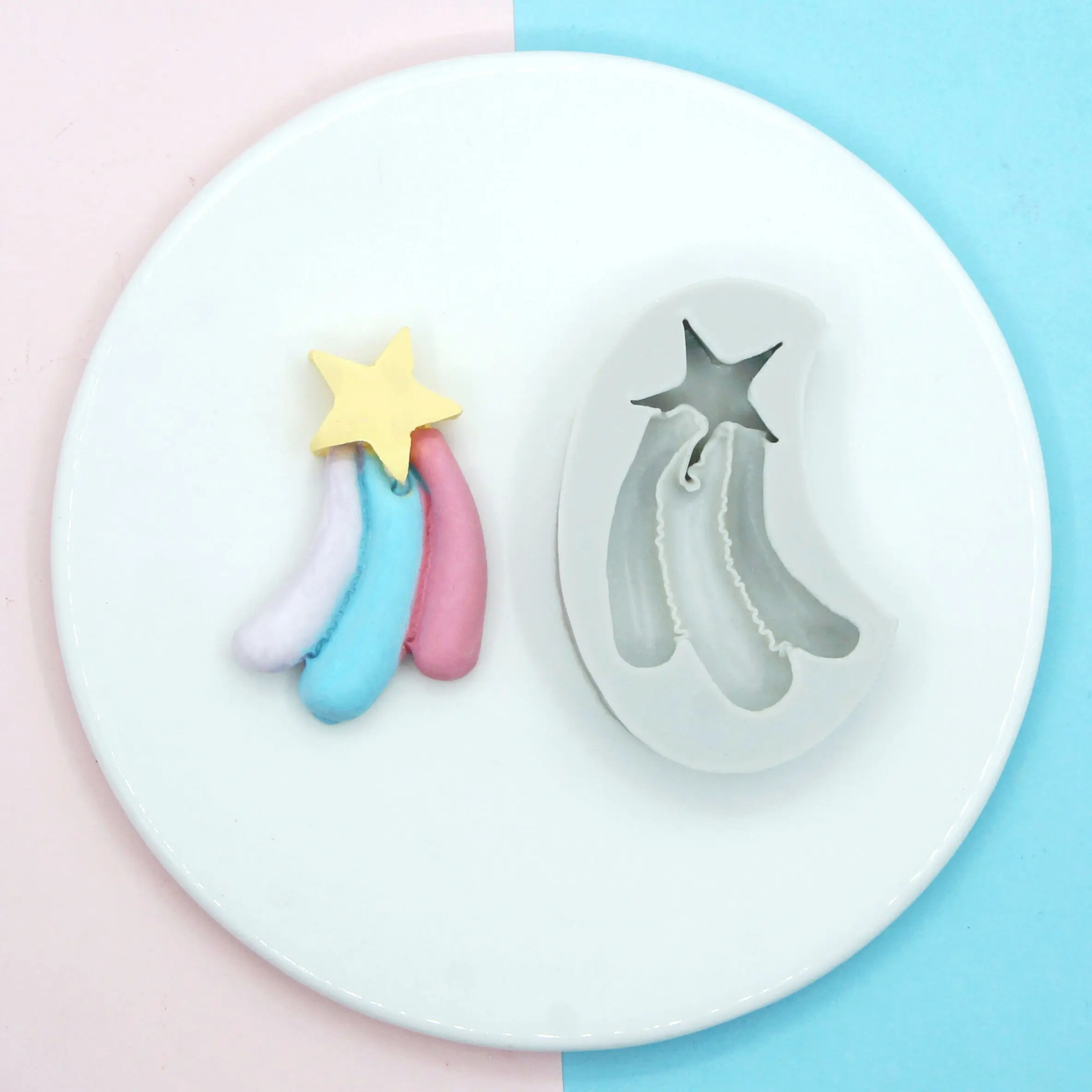 Радужные аксессуары для украшения тортов