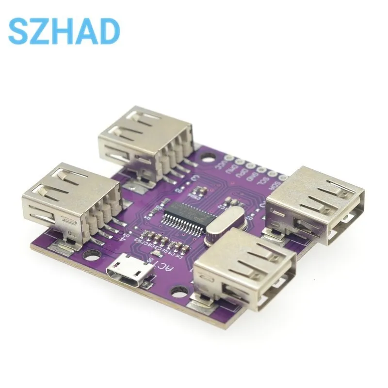 

CJMCU-204 Hi-Speed USB 2.0 HUB DC Controller 4 Port USB Hub 5V 500mA