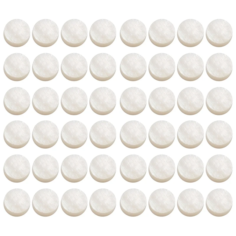 

48 White Mother Of Pearl Luthier Dots Inlay Fret Side Marker 6Mm