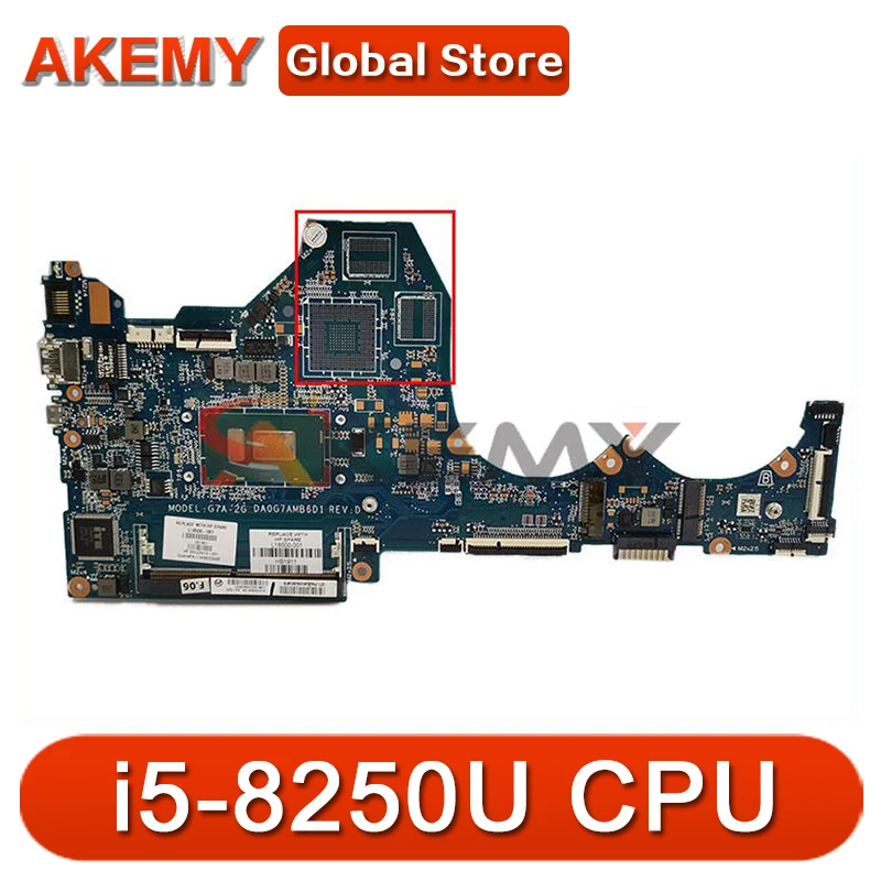 

For Hp Pavilion 14-CE TPN-Q207 Laptop Motherboard With SR3LA i5-8250U DA0G7AMB6D1 L18500-601 L18500-001 DDR4 100% Tested