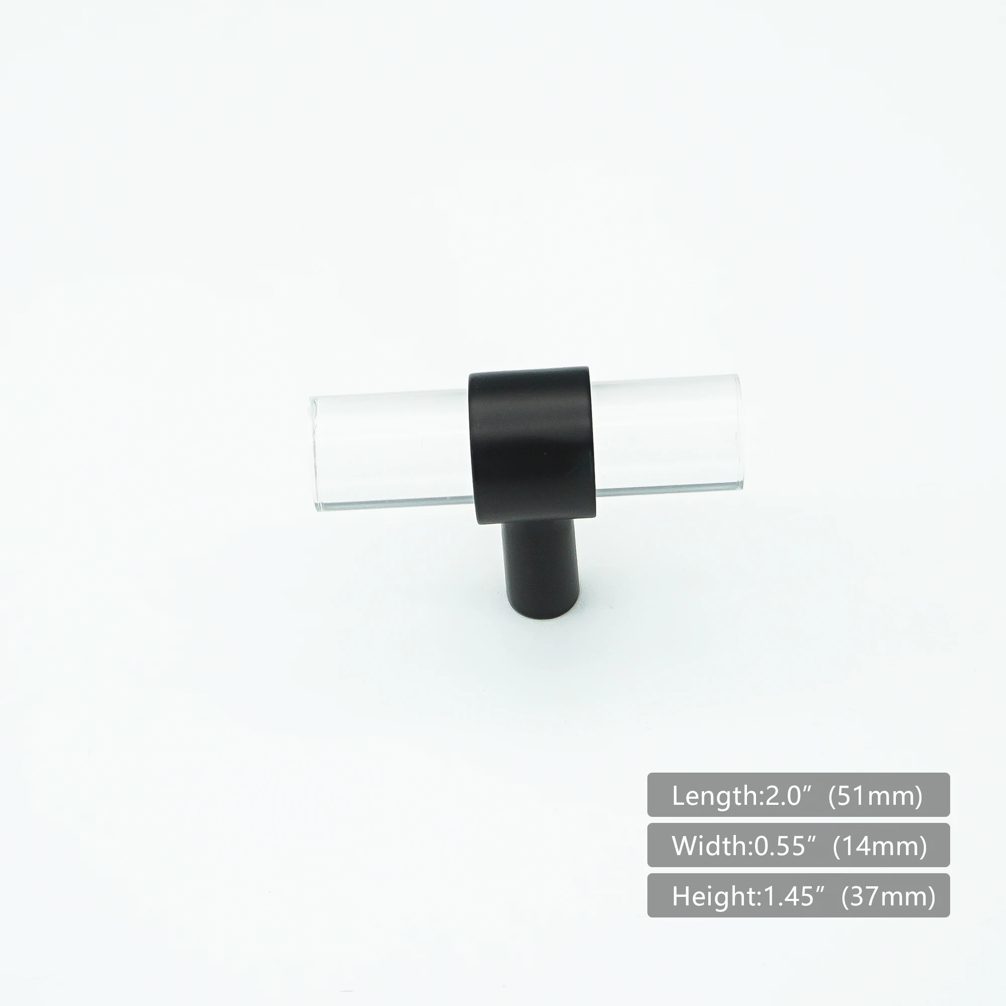 

Прозрачные акриловые ручки для шкафов, черные латунные