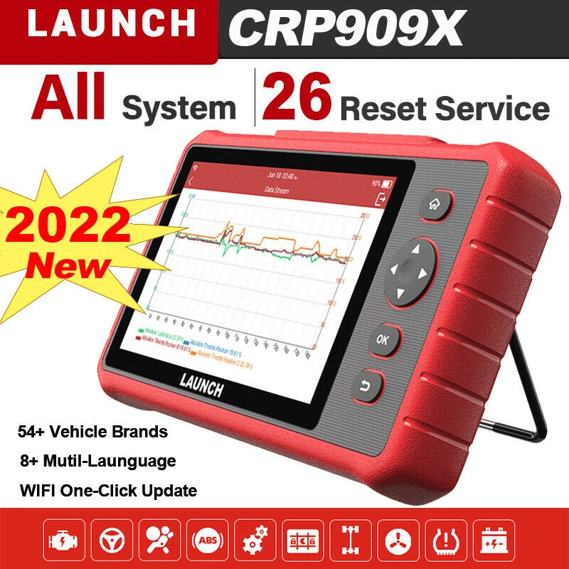 

Диагностический сканер LAUNCH X431 OBD2 CRP909X