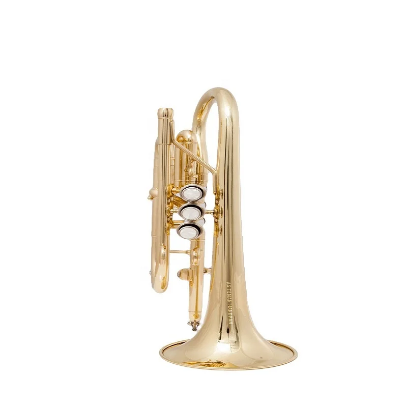 

AS TEMAN HANDPAN GOLDEN CORNETS B FLAT TRUMPET MUSICALINSTRUMENT