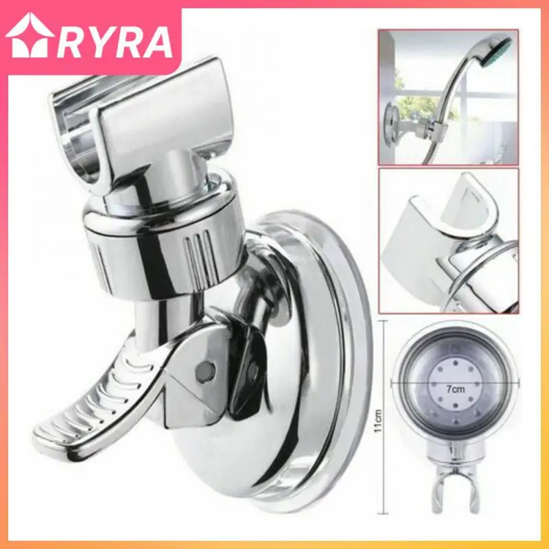 

Universal Adjustable Hand Shower Holder Suction Cup Holder Full Plating Shower Rail Head Holder Bathroom Bracket Stable Rotation