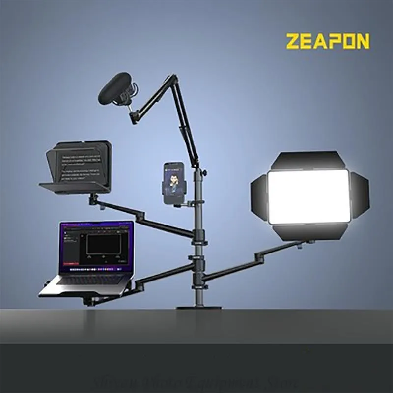

Zeapon Vlogtopus Desk Mount Kit Desktop Set with Folding Expansion Arm Fill Light Surveillance Bracket