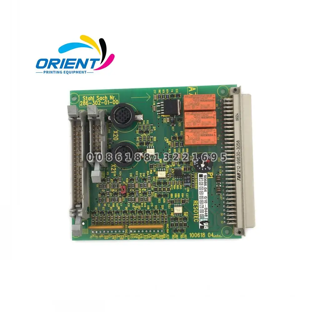 

286-302-01-00 Electronic Board For Stahl Folding Machine Circuit Board 2863020100 100618 04 Stahl Folder Card 10061804