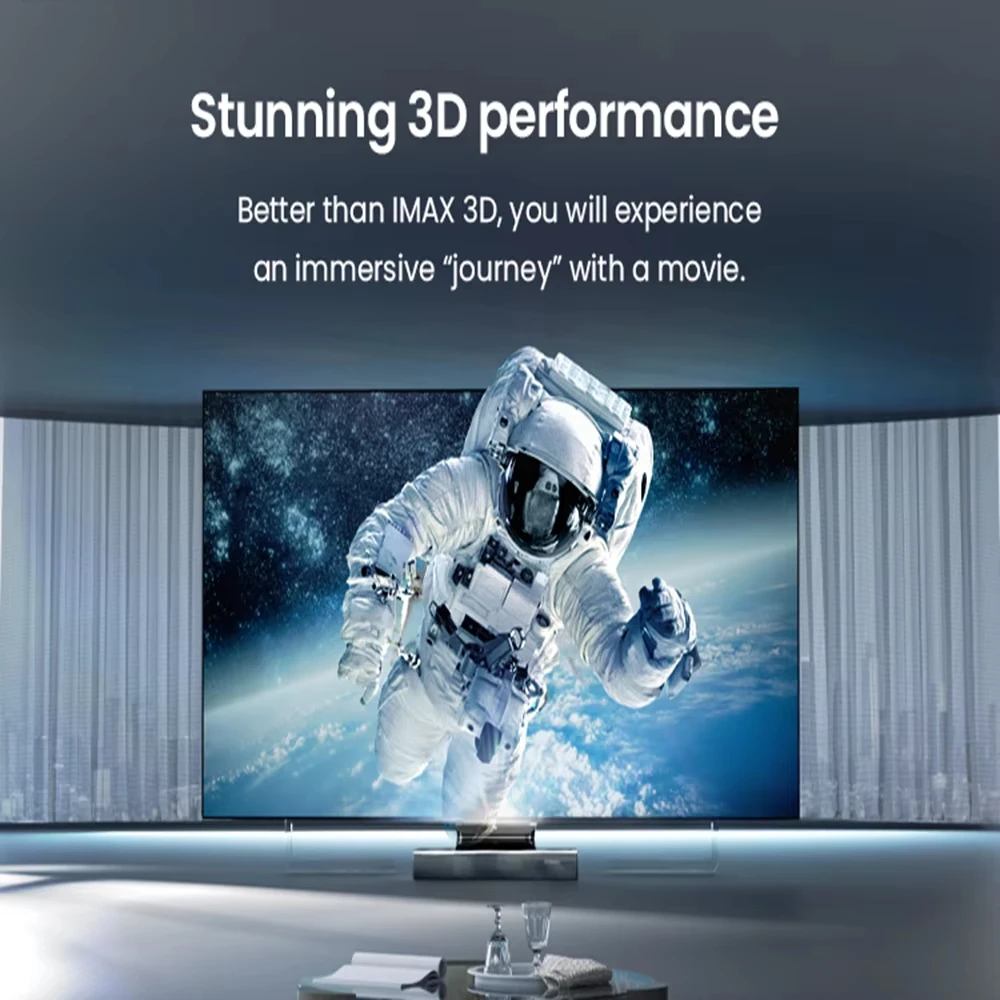 Фото Лазерный проектор AWOL 3000 Pro Ultra Short Throw 4K HDR10 с тройным лазером для домашнего кинотеатра №4