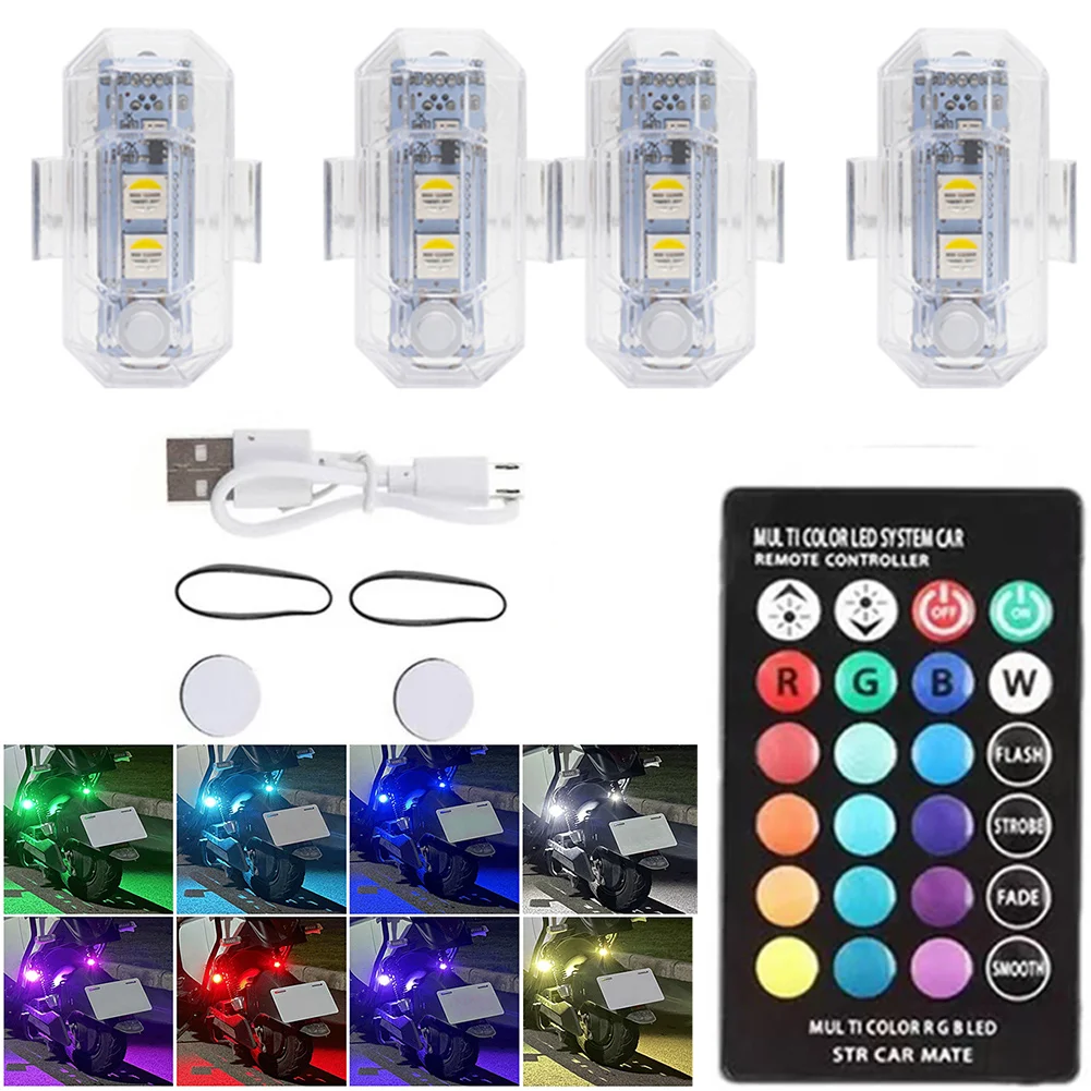 Мотоциклетные RGB светодиодные стробоскопы для самолетов автомобильный