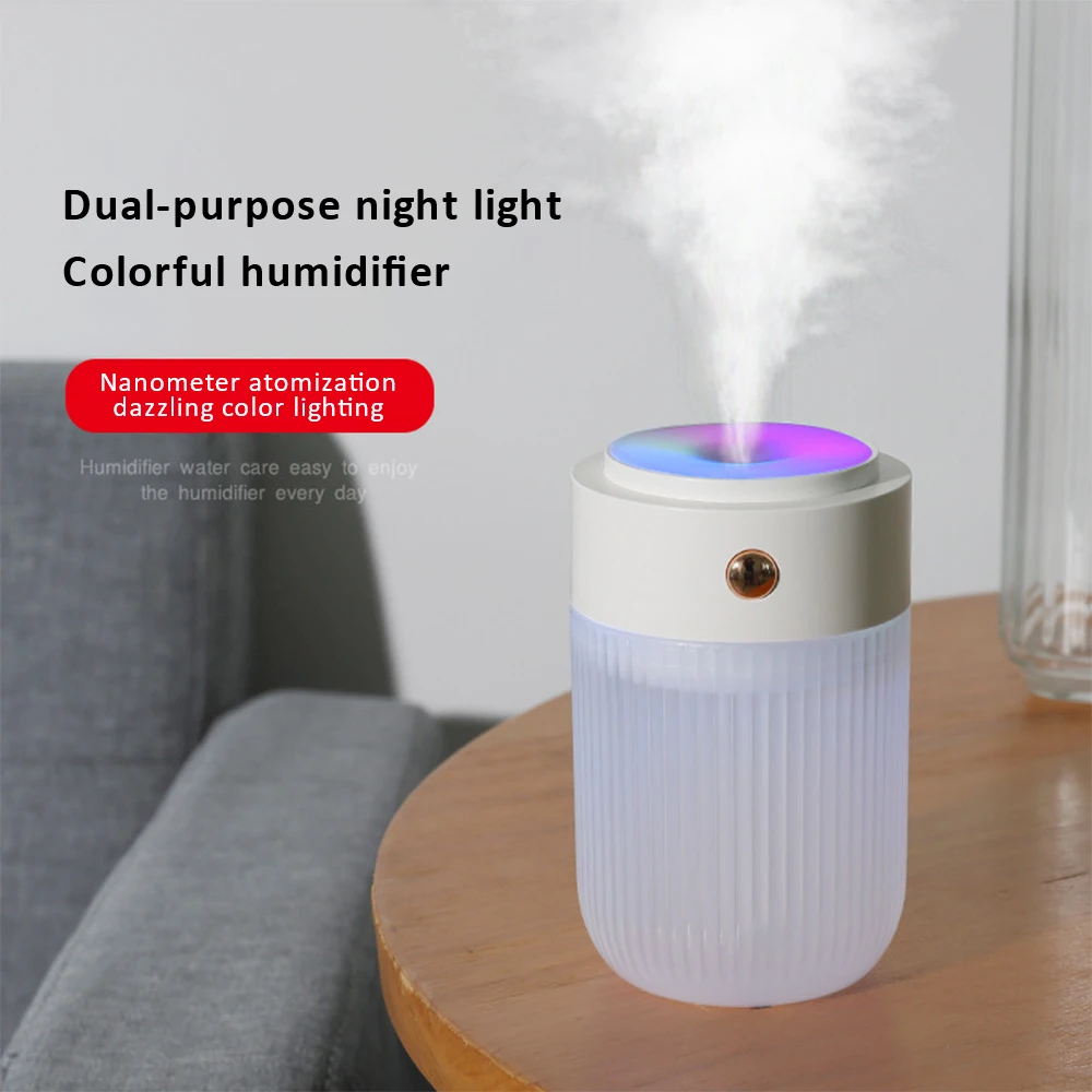 

250ml Air Humidifier Wireless Portable Ultrasonic Aroma Essential Oil Diffuser USB Rechargeable Colorful Household Humidifiers
