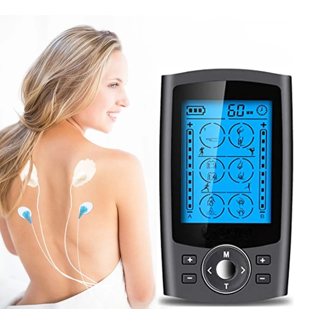 

EMS Muscle Stimulator 24 Modes Tens Machine Tens Low Frequency Pulse Relaxing Electric Body Massager Physiotherapy Instrument