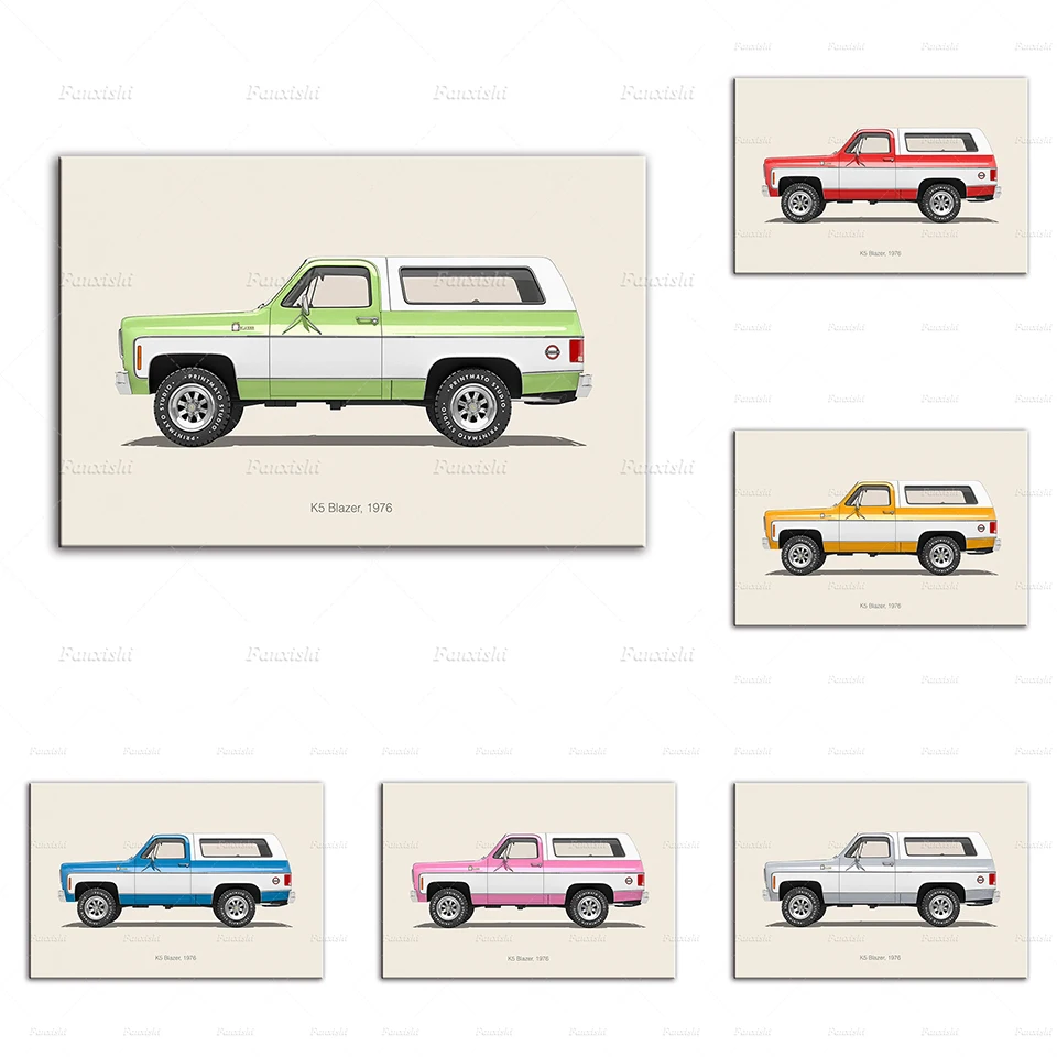 

Chevrolet K5 Blazer Car Vintage Posters Wall Art Print Modular Pictures Home Decor Canvas Painting Kid Bedroom Living Room Gift