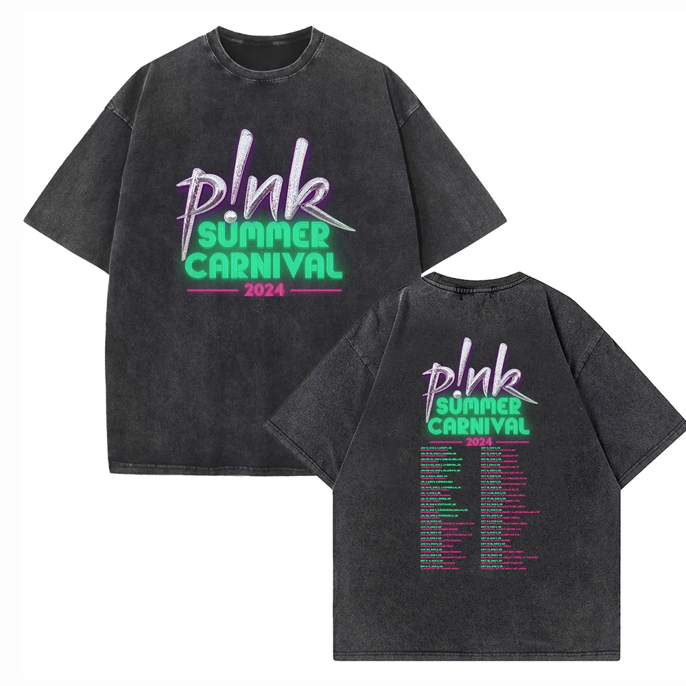 Винтажные хлопковые футболки унисекс розовые летние карнавальные с круглым