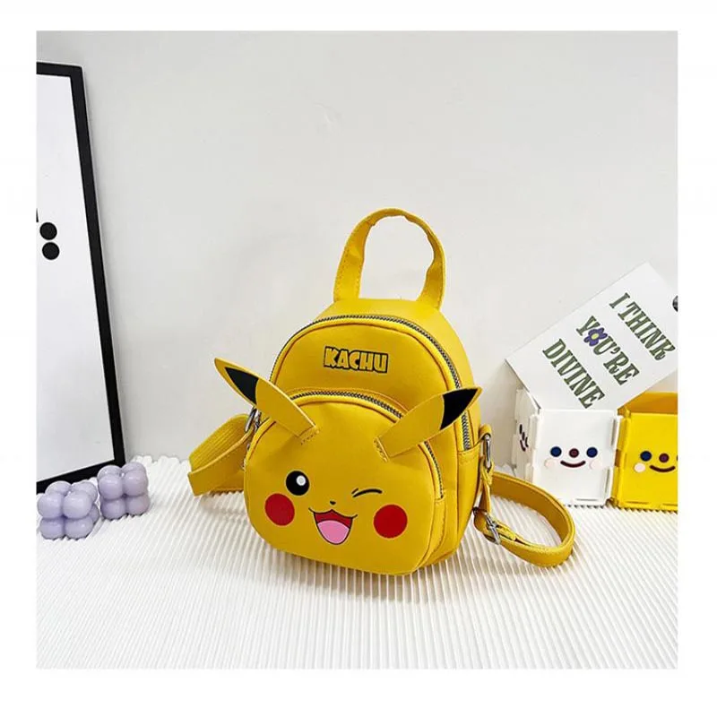 

Mochila Pokemon Backpack Cartoon Children's Anime Pikachu School Bag Girly Western Style Leisure Accessories Kawaii Backpack