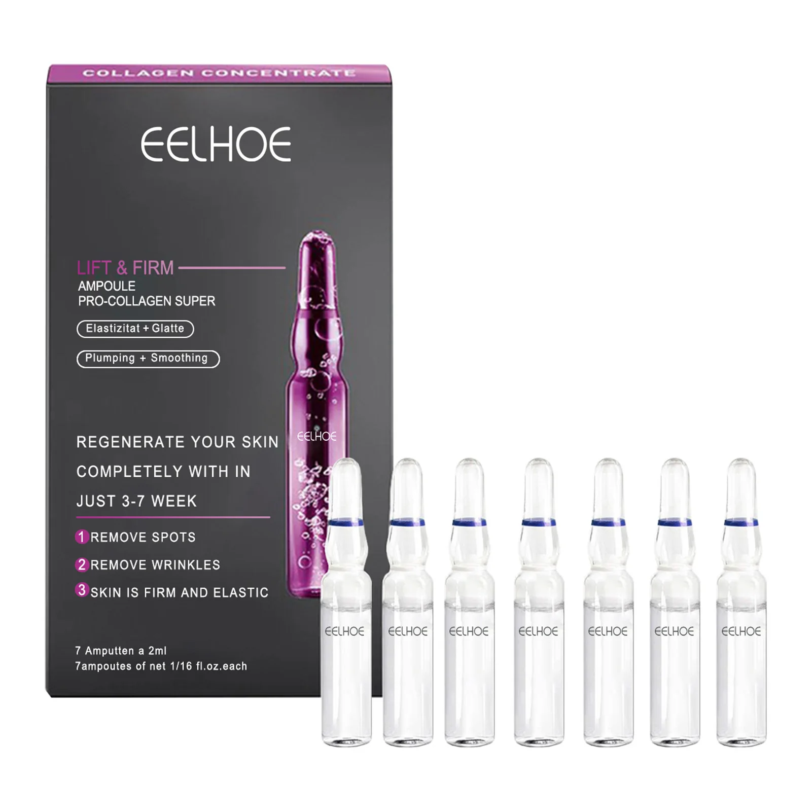 

Pro-collagen Ampoule Non-Wrinkles Serums with Tripeptides Biosaccharides Aloe to Lift And Firm Collagen Concentrate Ampoule