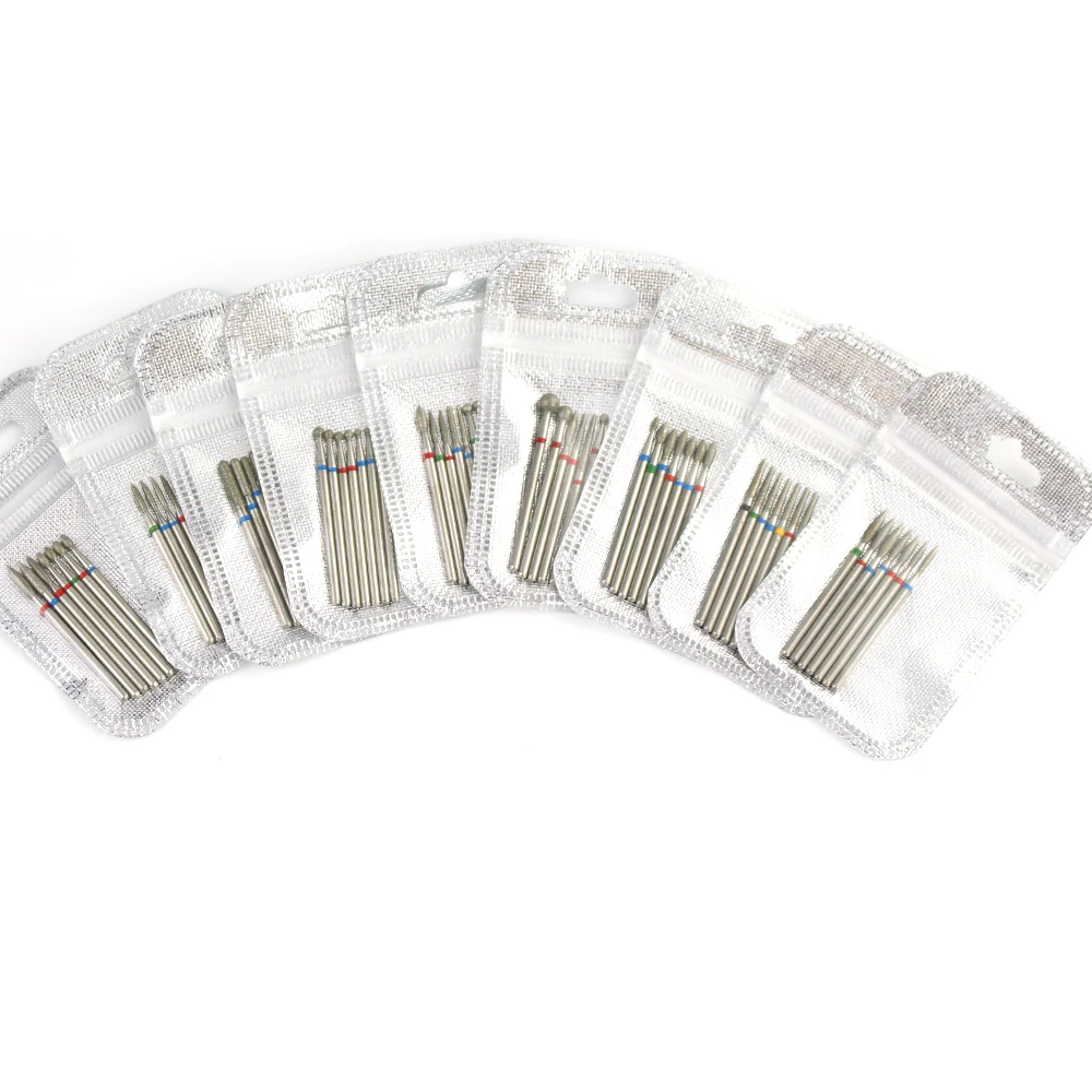 7 шт./компл. алмазное сверло для ногтей Rotery электрические фрезы педикюра пилки