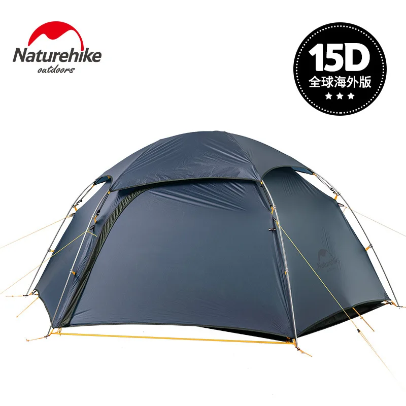 

Naturehike Cloud Peak 15D Four Seasons Tent blue color Outdoor 2-3 People Outdoor Camping hiking Rainproof Double-Layer Tent