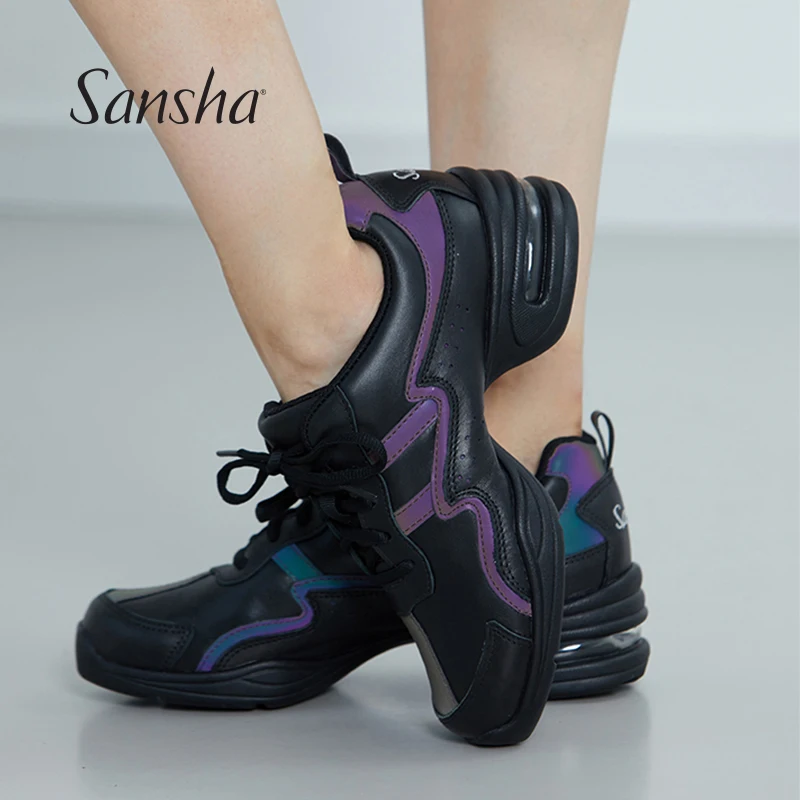 Женские кожаные кроссовки для танцев Sansha