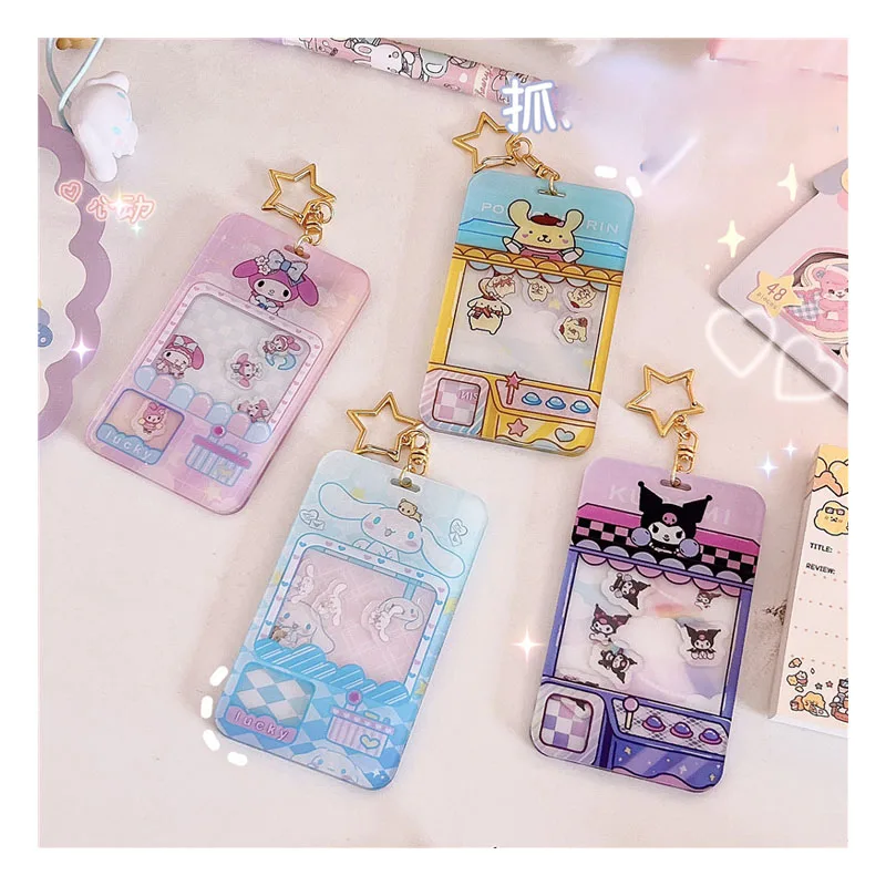 

11 см Sanrios Kawaii Мультфильм Cinnamoroll Kuromi My Melody Звездный брелок милая сумка подвеска брелок