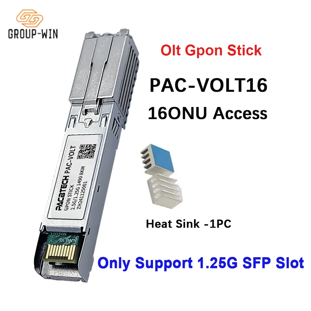 Фото Мини OLT Micro Gpon Olt Stick с одним портом 2 в 1, порта Ftth Fttx 4G 5G Sc Upc Sfp Rj45 Металлическое встроенное мини-волокно OLT №1